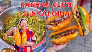 Ngon nức tiếng BÁNH MÌ SƯỜN SỤN CẢI CHUA bất chấp mọi đối thủ ở Sài Gòn | Địa điểm ăn uống