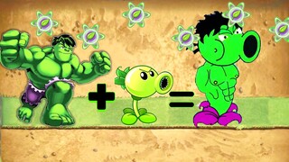 Hulk + SirenHead + Superman + Spiderman -Plants vs Zombies Fusion Animation