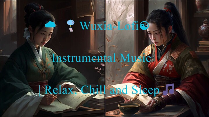 ☁️🎐Wuxia-Lofi☯ Instrumental Music | Relax, Chill and Sleep🎵