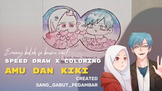 [Speed Draw x Colouring] siapa sih yang ga kenal duo sepasang ini 🤭 || My Draw Chibi Style