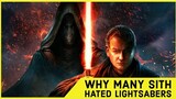 Why Many Sith Thought Lightsabers Were LAME