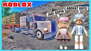 Aku Dan Adiku Jadi Sopir Truck Pembawa Kayu Di Roblox Brookhaven ft @Shasyaalala