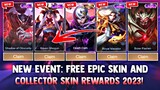 NEW! EXCHANGE FREE EPIC SKIN AND COLLECTOR SKIN + MORE REWARDS! NEW EVENT 2023 | MOBILE LEGENDS