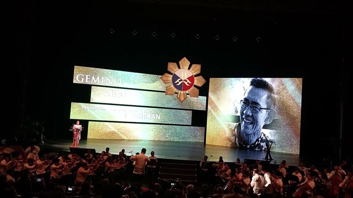 PHILIPPINE PHILHARMONIC ORCHESTRA PLAYS 'ALAGAD NG SINING' WITH REMOTE VOCALS, GEMINO ABAD SPEECH