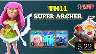 Th11 Super Archer Attack _ Cara Menggunakan Super Archer Town Hall 11 Clash of Clans