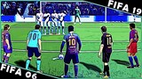 LIONEL MESSI free kicks evolution [FIFA 06 - FIFA 19]