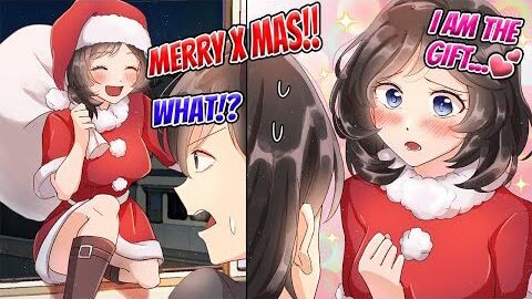【Manga】On Christmas Eve, a beautiful Santa girl came into my house from the window...