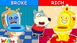 Rich Potty vs Broke Potty - Kids Stories About Potty Training with Wolfoo | Wolfoo Channel