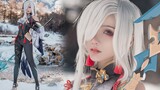 [As Moon Ash] Genshin Impact - Shen He - Snow Mountain Travel Shot. Làm một bà cô thật khó.