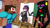 Monster School : BABY MONSTERS DRAWING CHALLENGE ALL EPISODE - Minecraft Animation