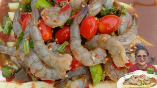 ตำบักหุ่ง กุ้งดิบ โหดแซ่บนัว สายแซ่บ มาๆจร้า