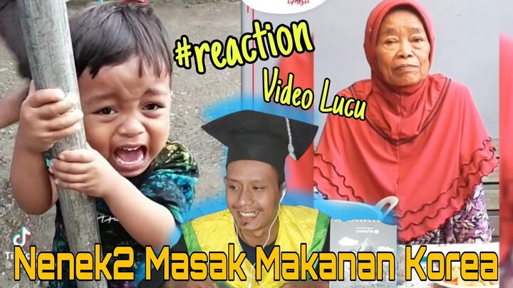 Ngakak !!! Ada Nenek2 Masak Makanan Korea Sampai Bocil Nangis Lucu // Reaction Indonesia