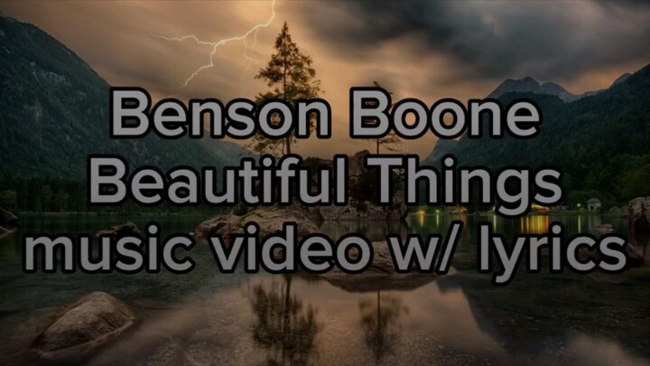 Benson Boone - Beautiful Things Music Video w/ Lyrics