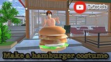 Make a hamburger costume|Sakura school simulator (tutorial)👾👾👾
