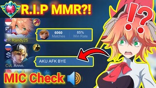 Fanny Randy25 DI PRANK TEAM AFK?! WIN OR LOSE? | Mobile Legends