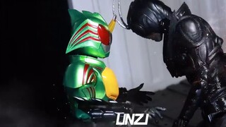 [Stop-motion animation] The ultimate dark duel! BLACK SUN VS AMAZONS OMEGA RIDER FIGHT