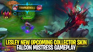 Lesley New Upcoming Collector Skin Falcon Mistress Gameplay | Mobile Legends: Bang Bang