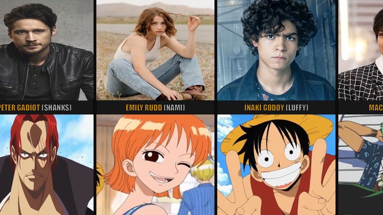 One Piece- Live Action Characters Comparison - BiliBili