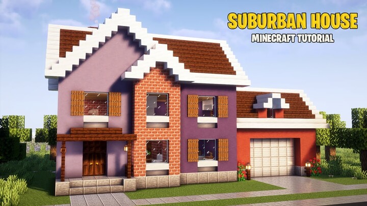 Suburban house in Minecraft - Tutorial