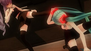 Conflict in the Dance Studio - Keqing vs. Hatsune (2)