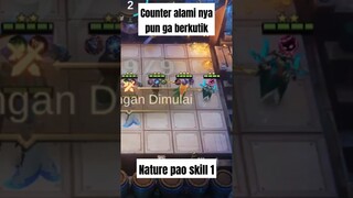 NATURE SPIRITTTGAMEPLAY WITH PAO SKILL 1 #teguhputrazusana #magicchess #shorts