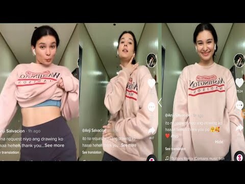 Anji Salvacion New tiktok Video kapalit ng requested drawing niya! Sexy naman yan!😍 #anjisalvacion