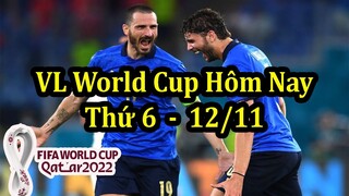 Lịch Thi Đấu Vòng Loại World Cup 2022 Hôm Nay 12/11 - Tâm Điểm Khu Vực Châu Âu