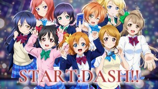 (ร้องประสานเสียงเก้าคน) เพลง START:DASH!!