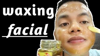 waxing facial hair men ?? Patut di coba