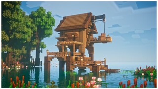 Minecraft: Swamp Starter House Tutorial!