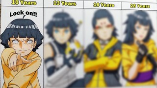 Drawing Uzumaki Himawari🌻 in 10, 13, 16 and 28 Years Old | Boruto | Naruto | ボルト | ナルト