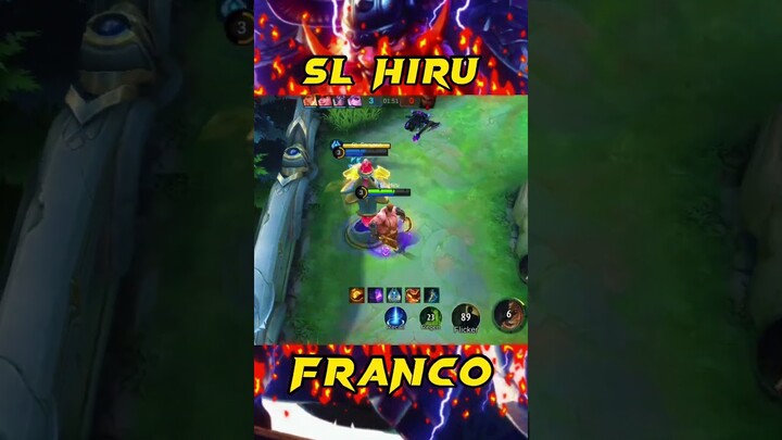 FRANCO VS HILDA🫣 #shorts #youtubeshorts #Franco #francohook #mobilelegends #mlbb #short #francopro