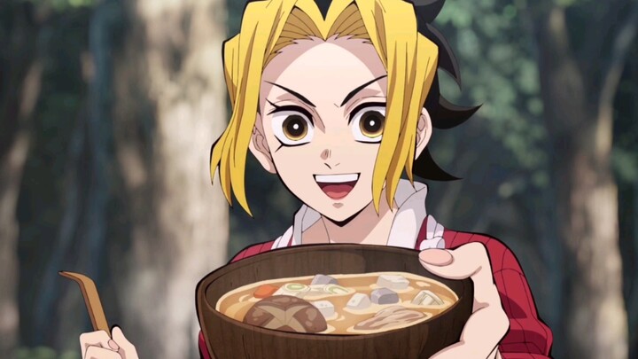 "Kimetsu no Yaiba" Usui Tengen: Mari kita lihat siapa yang berani meninggalkan makanan yang dimasak 