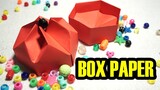 DIY Valentine gift box with star shaped lid. REALLY EASY Origami Hexagonal Box - hộp giấy