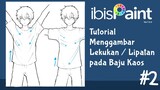 Tutorial Cara Menggambar Lipatan/Lekukan Baju Kaos Laki - Laki Anime di Ibis Paint X
