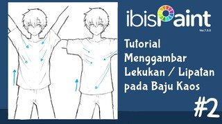 Tutorial Cara Menggambar Lipatan/Lekukan Baju Kaos Laki - Laki Anime di Ibis Paint X