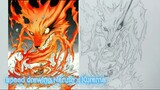 Speed Drawing Naruto x Kurama