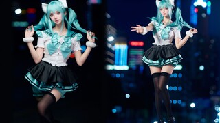 变身⭐世界第一可爱的初音未来！在夜场漫展跳了ビビデバ⭐