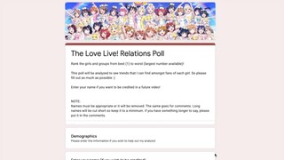 The Love Live! Relations Poll