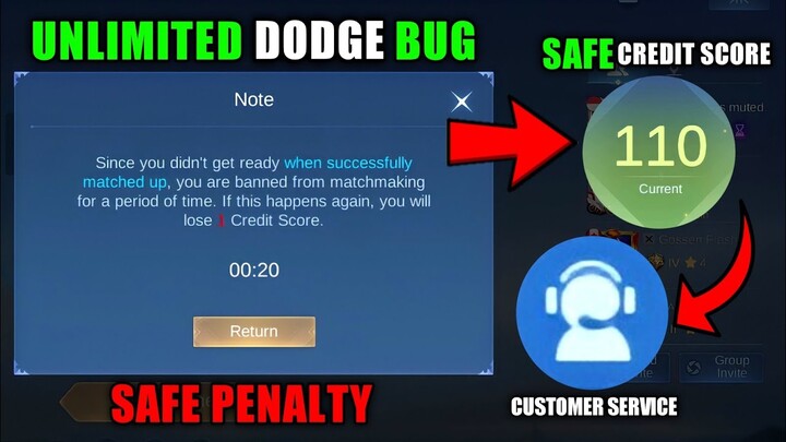 Unlimited Dodge Bug | No Penalty , No Credit Score Deduction 10man Tricks