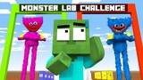 Monster School: Monster Lab Challenge - Baby Zombie become Huggy Wuggy | Minecraft Animation