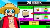 Trading Permanent Dough for 24 Hours | Blox Fruits