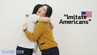 8 Korean Teens Try to Imitate American