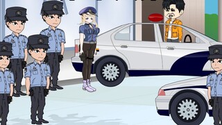 The star drove away the police car to save someone and sent the person to the hospital in just 15 mi