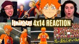 REACTING to *4x14 Haikyuu!!* OUR CHEERING SECTION!! (First Time Watching) Sports Anime