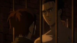 Eren speak with hange in prison||Attack on Titan season 4 Episode 10
