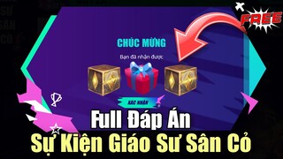 Liên Quân Garena TỔNG HỢP 1001 Đáp án sự kiện Giáo Sư Sân Cỏ - Cháy Bóng Đá Chiến Liên Quân