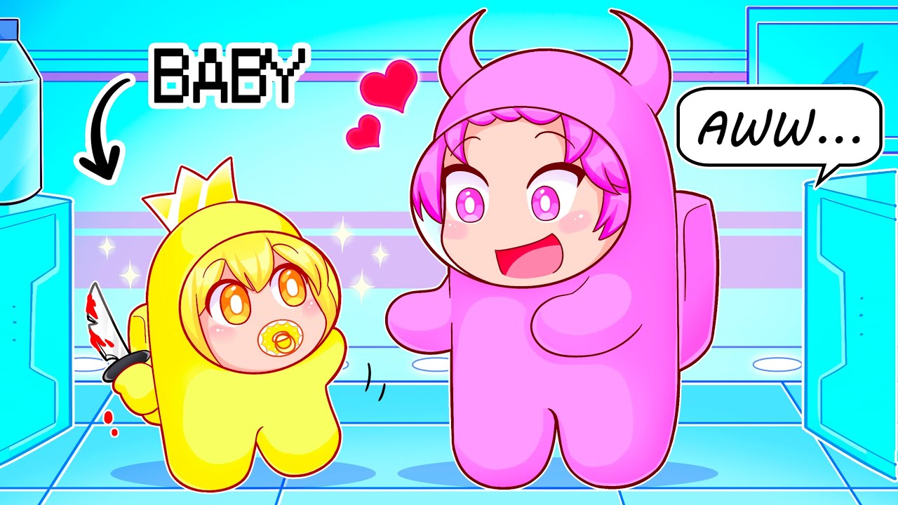 Among Us NEW BABY IMPOSTOR Role! (Baby Mod) - BiliBili