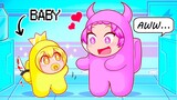 Among Us NEW BABY IMPOSTOR ROLE! (Baby Mod)