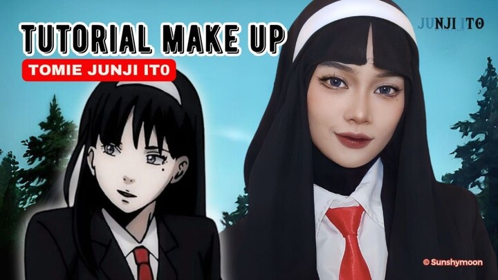 【 Hijab Cosplay 】 Tutorial Makeup Cosplay「Tomie - Junji Ito:Collection」 ©sunshymoon